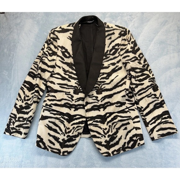 Dolce & Gabbana Zebra Print Suit Jacket-Check Photos/Measurements For Size‎